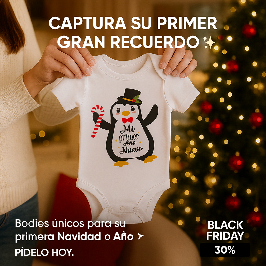 body navideño para bebe
