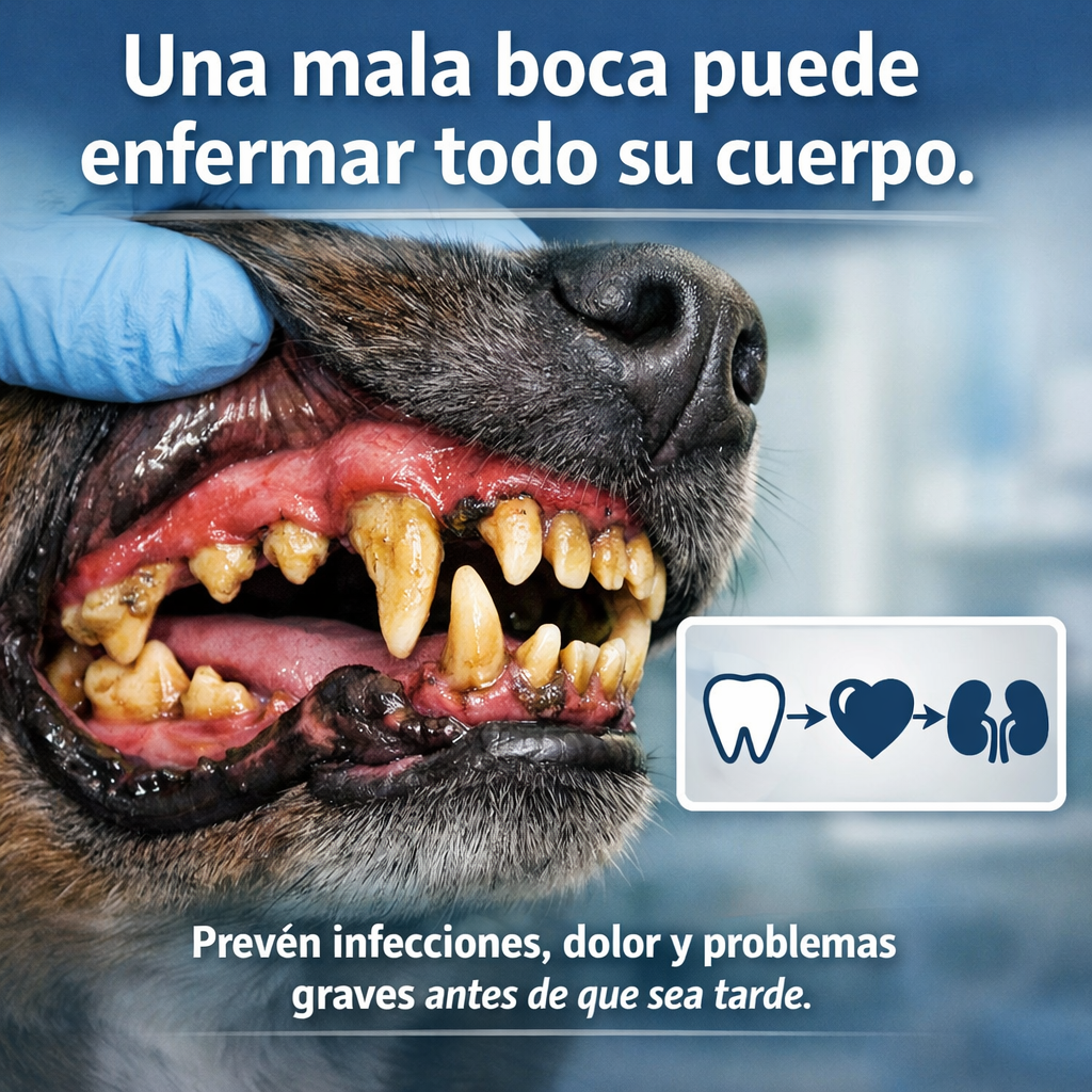 Tu mascota podría estar sufriendo en silencio. El mal aliento es un aviso… reacciona ya