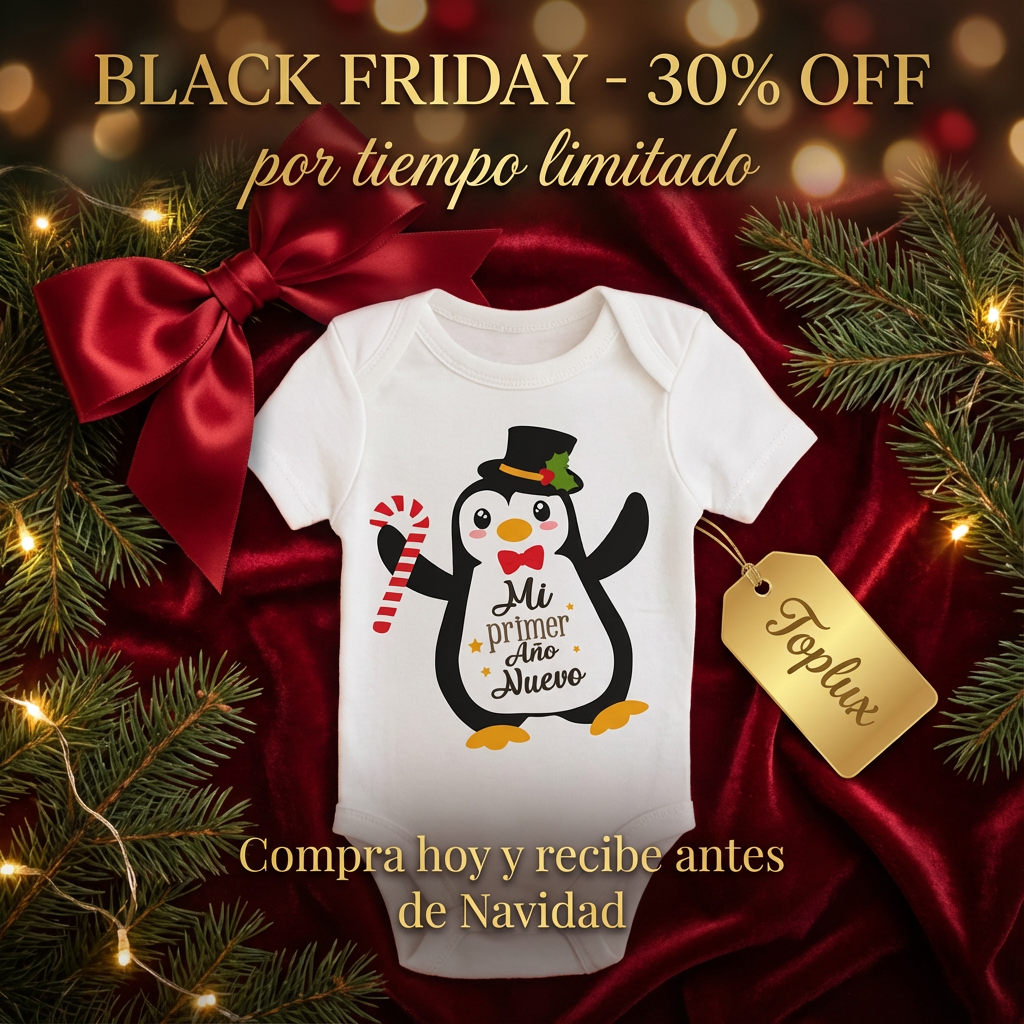 body navideño para bebe