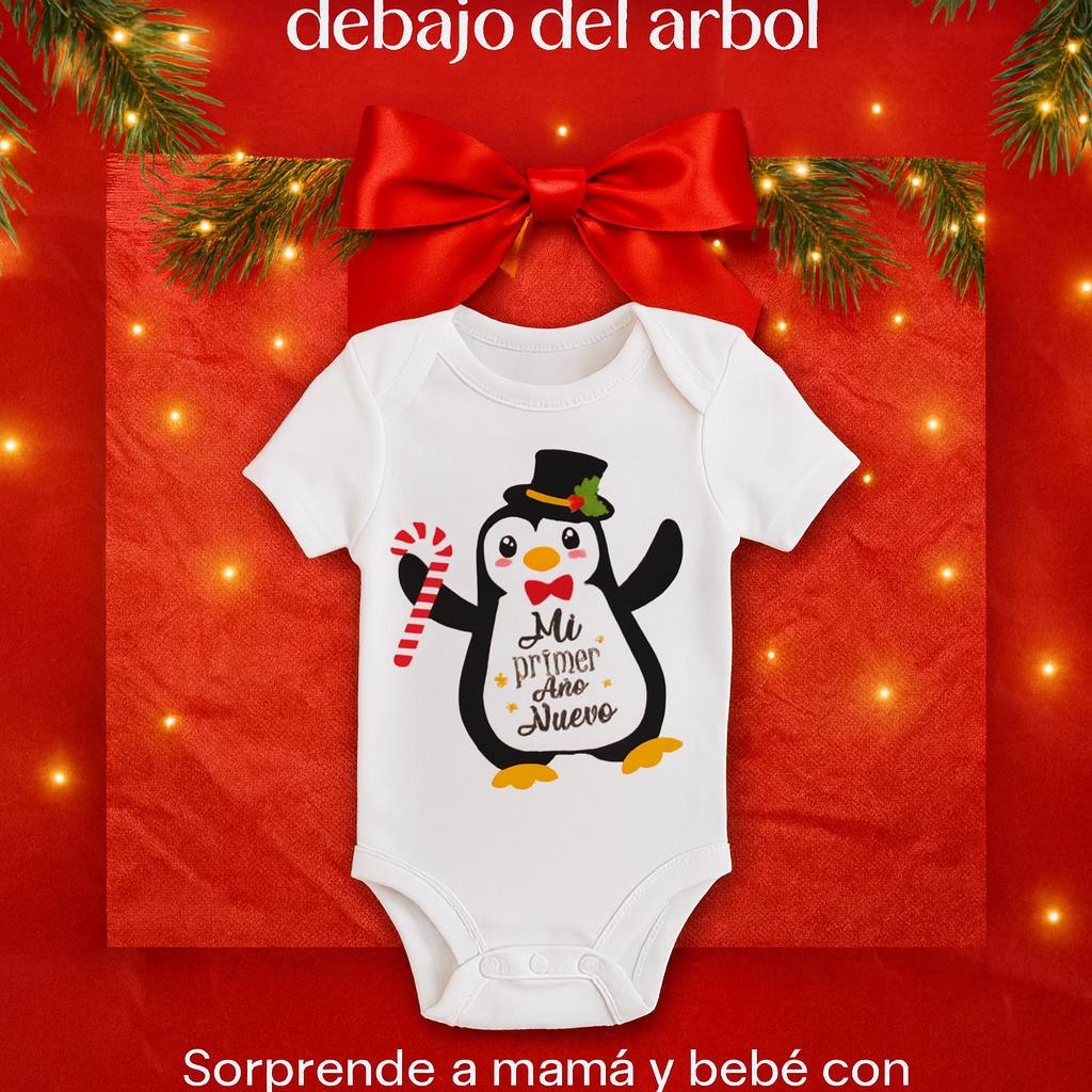 body navideño para bebe